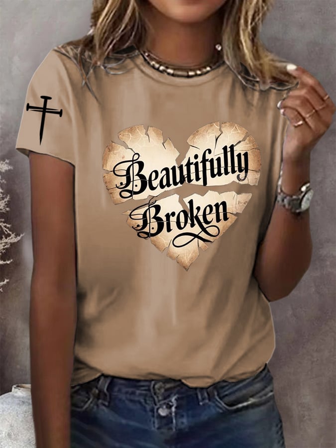 Women's Country Music Print Casual T-Shirt