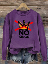🔥Buy 3 Get 15% Off🔥Women's  America has No Kings Printed Casual Sweatshirt