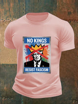 🔥Buy 3 Get 15% Off🔥Men's   NO KINGS RESIST FASCISM T-shirt