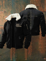 Men's Casual Faith Print Jacket