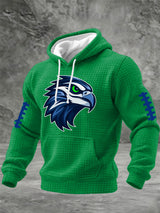 Men'S Casual Printed Hooded Sweatshirt