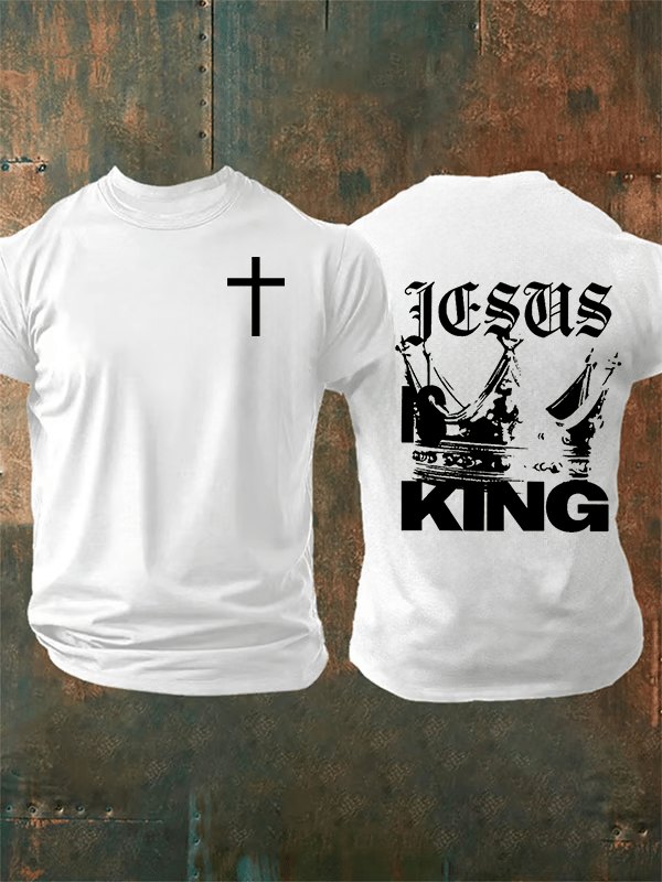 Men's  Jesus Is King Christian  T-Shirt