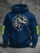 Men's Football Print Crew Neck Top