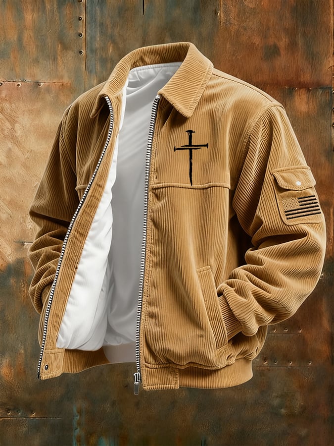 Men's Casual Faith Vintage Corduroy Jacket