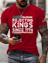 🔥Buy 3 Get 15% Off🔥Men's No Kings In America Printed Casual T-shirt