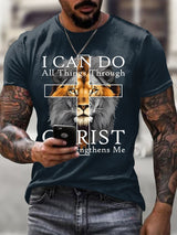 Men'S Casual Faith Short-Sleeved T-Shirt