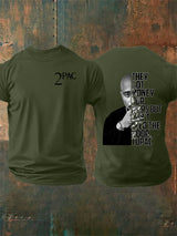 🔥Buy 3 Get 15% Off🔥Men's  2Pac Rapper  Print  T-Shirt