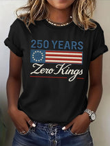 🔥Buy 3 Get 15% Off🔥Women's No Kings Print T-Shirt