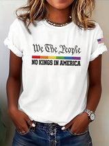 🔥Buy 3 Get 15% Off🔥Women's NO KINGS IN AMERICA Print T-Shirt