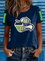 Women's Football Print T-shirt