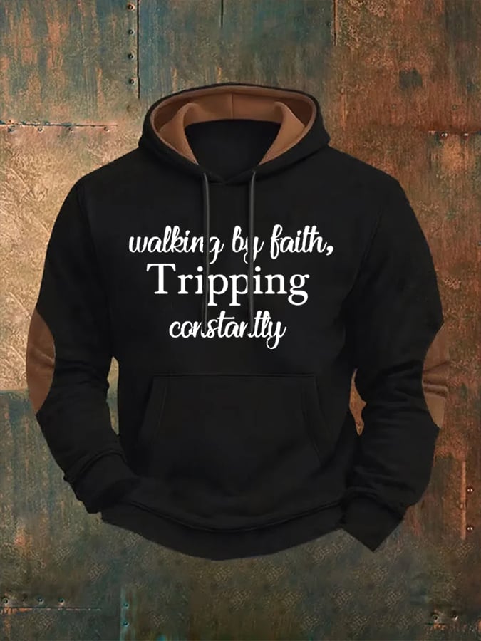 Men's  Walking By Faith Tripping Constantly  Sweatshirts