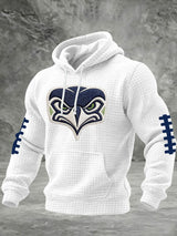 Men's Football Print Hooded Sweatshirt
