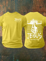 Men's   Jesus Loves You Chirtsian printing T-Shirt