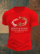 Men's  Jesus Is King Christian  T-Shirt