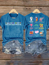 Women's  You are safe with me Printed T-Shirt