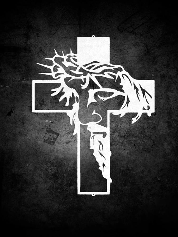 Women's Faith Vintage Handmade Double Layered Alloy Wooden Cross Necklace