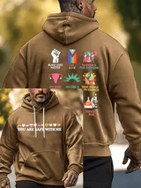 Men's  You are safe with me  Print  Hoodie