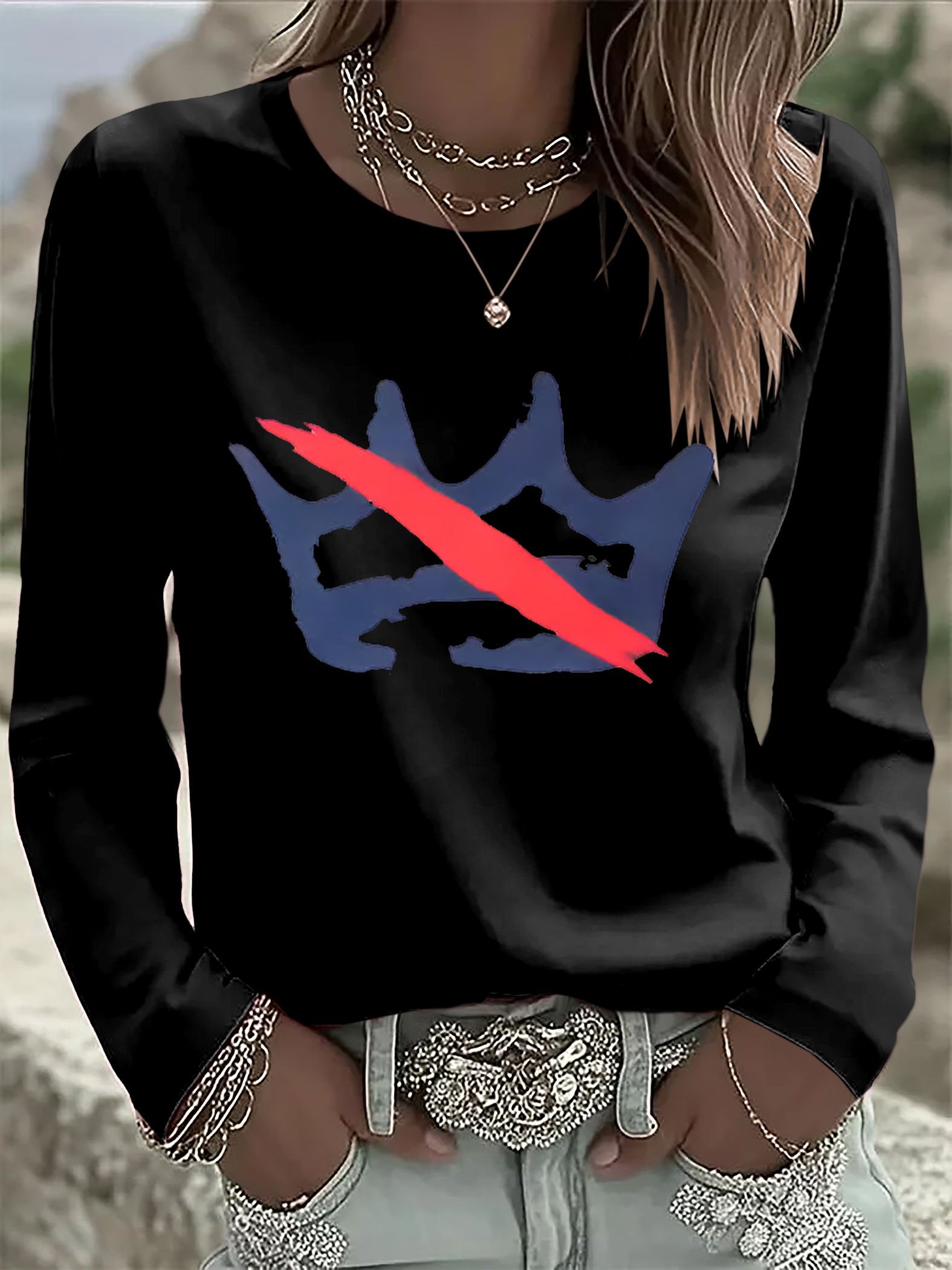 🔥Buy 3 Get 15% Off🔥Women's Retro No King Print T-shirt