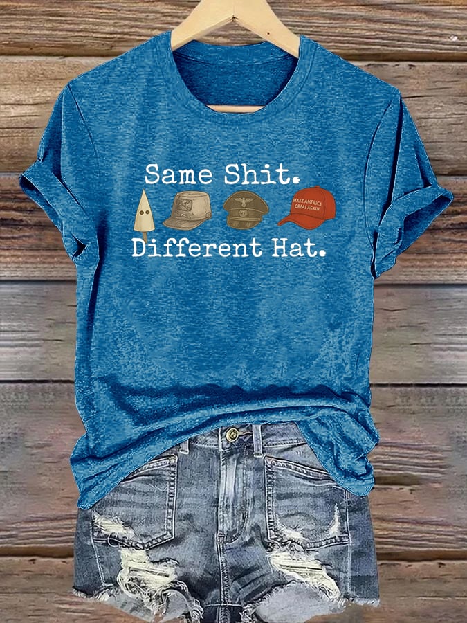 🔥Buy 3 Get 15% Off🔥Women's  Same shit Different costume Print T-Shirt