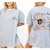 Hockey Romance Print Casual T Shirts