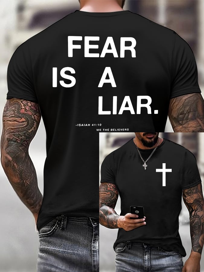 🔥Buy 3 Get 15% Off🔥Men'S Casual Faith Short-Sleeved T-Shirt