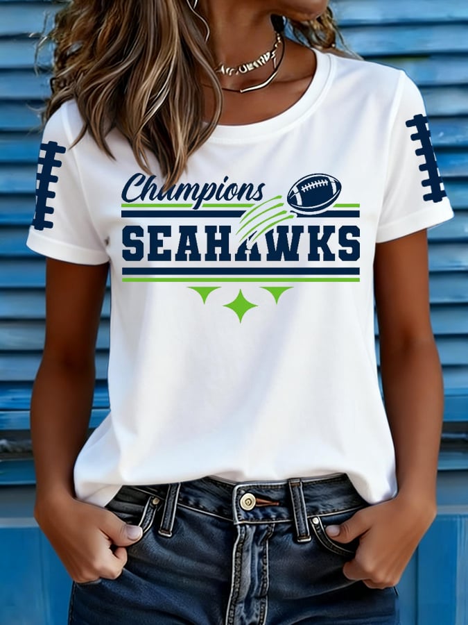 Women's Football Print T-shirt