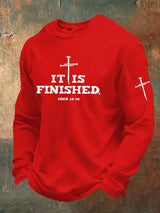 Men'S It is Finished Print Waffle T-Shirt