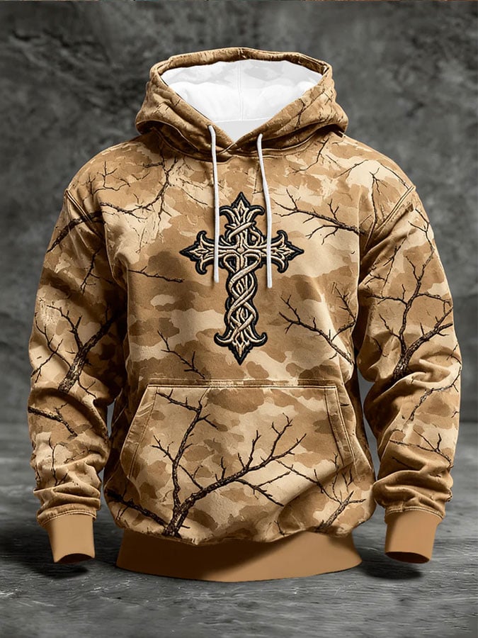 Men's Faith Print Casual Sweatshirt