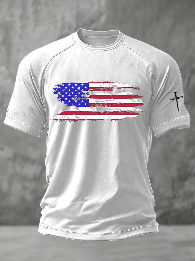 Men's Faith Print Casual T-Shirt