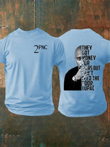 🔥Buy 3 Get 15% Off🔥Men's  2Pac Rapper  Print  T-Shirt