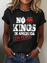 Women's No Kings Print T-Shirt