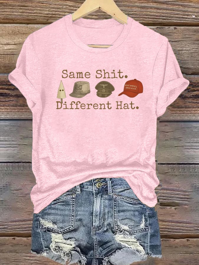 🔥Buy 3 Get 15% Off🔥Women's  Same shit Different costume Print T-Shirt
