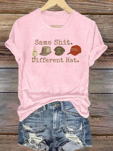🔥Buy 3 Get 15% Off🔥Women's  Same shit Different costume Print T-Shirt