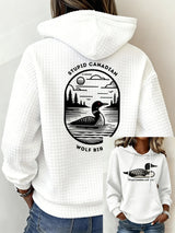 Women's Hockey Romance Print Casual Hoodie