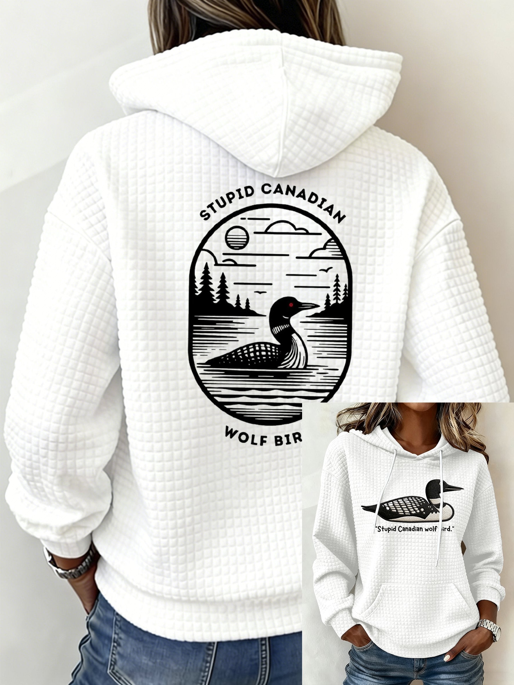 Women's Hockey Romance Print Casual Hoodie