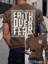 Men's  Faith Overcomes Fear T-shirt