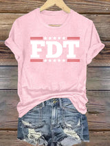 🔥Buy 3 Get 15% Off🔥Women's  FDT Print  T-Shirt