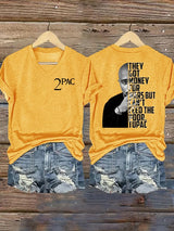 🔥Buy 3 Get 15% Off🔥Women's  2Pac Rapper Print T-Shirt