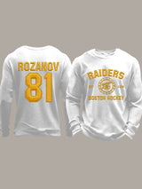 Men's Stupid Canadian wolf bird  Print Long-Sleeved T-Shirt