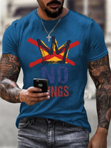🔥Buy 3 Get 15% Off🔥Men's No KINGS Retro Graphic Print T-Shirt