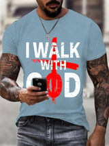 🔥Buy 3 Get 15% Off🔥Men's My Walk with God  T-shirt
