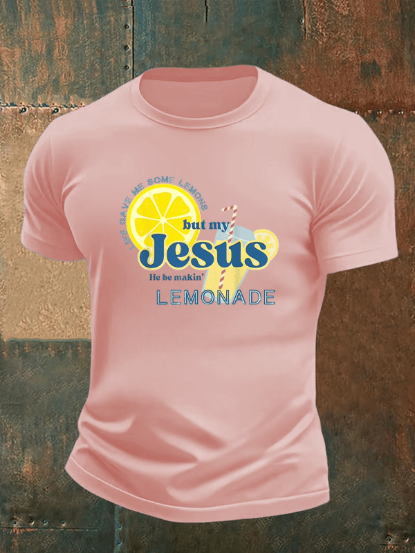 🔥Buy 3 Get 15% Off🔥Men's  Lemonade Faith   T-Shirt