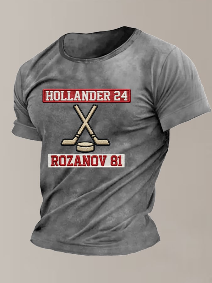 Men's Hockey Romance Print T-Shirt