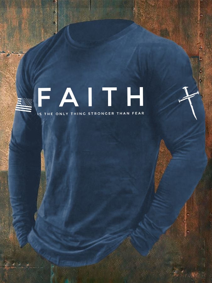 🔥Buy 3 Get 15% Off🔥Men'S Faith Print Casuasl T-Shirt