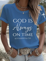 Women's God Is Always On Time T-Shirt