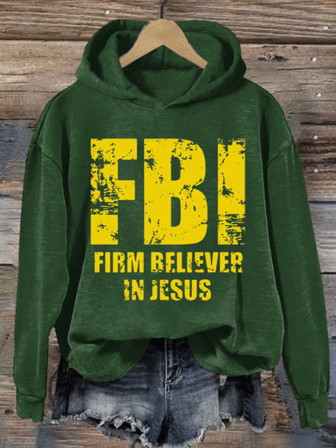 Women's  Firm Believer In Jesus Hoodie
