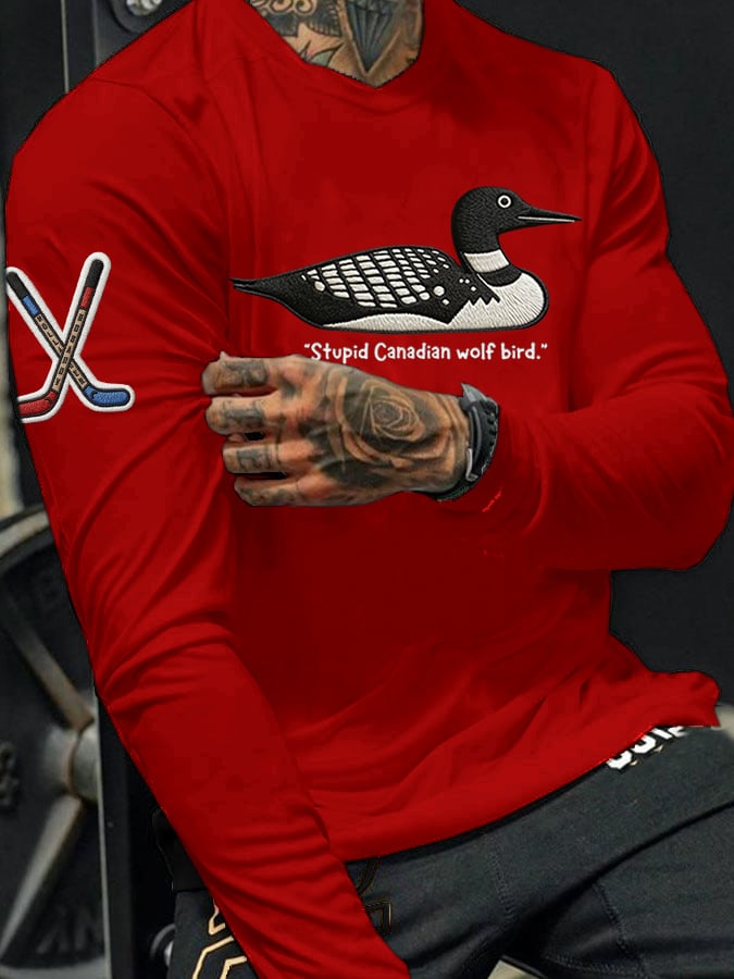 Men's Hockey Romance Print T-Shirt