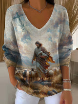 Women'S Casual Faith Long Sleeve T-Shirt