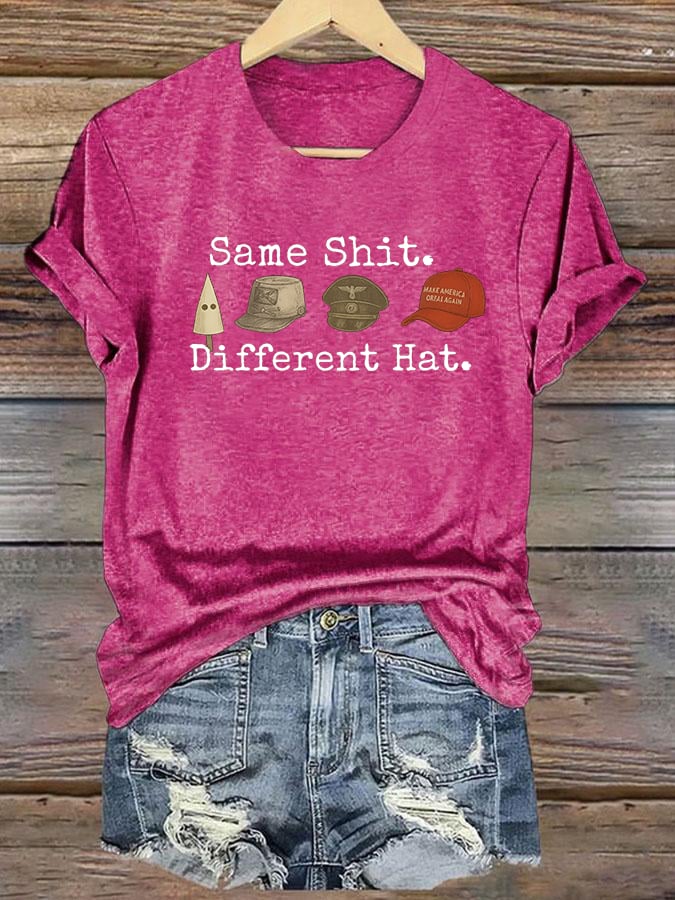 🔥Buy 3 Get 15% Off🔥Women's  Same shit Different costume Print T-Shirt