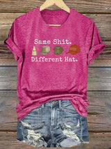 🔥Buy 3 Get 15% Off🔥Women's  Same shit Different costume Print T-Shirt